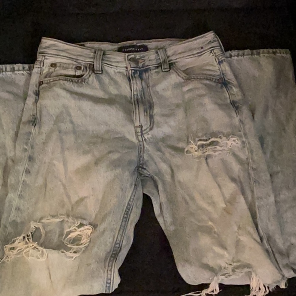 Light Blue Distressed Men’s Jeans